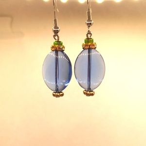 Handmade glass earrings
